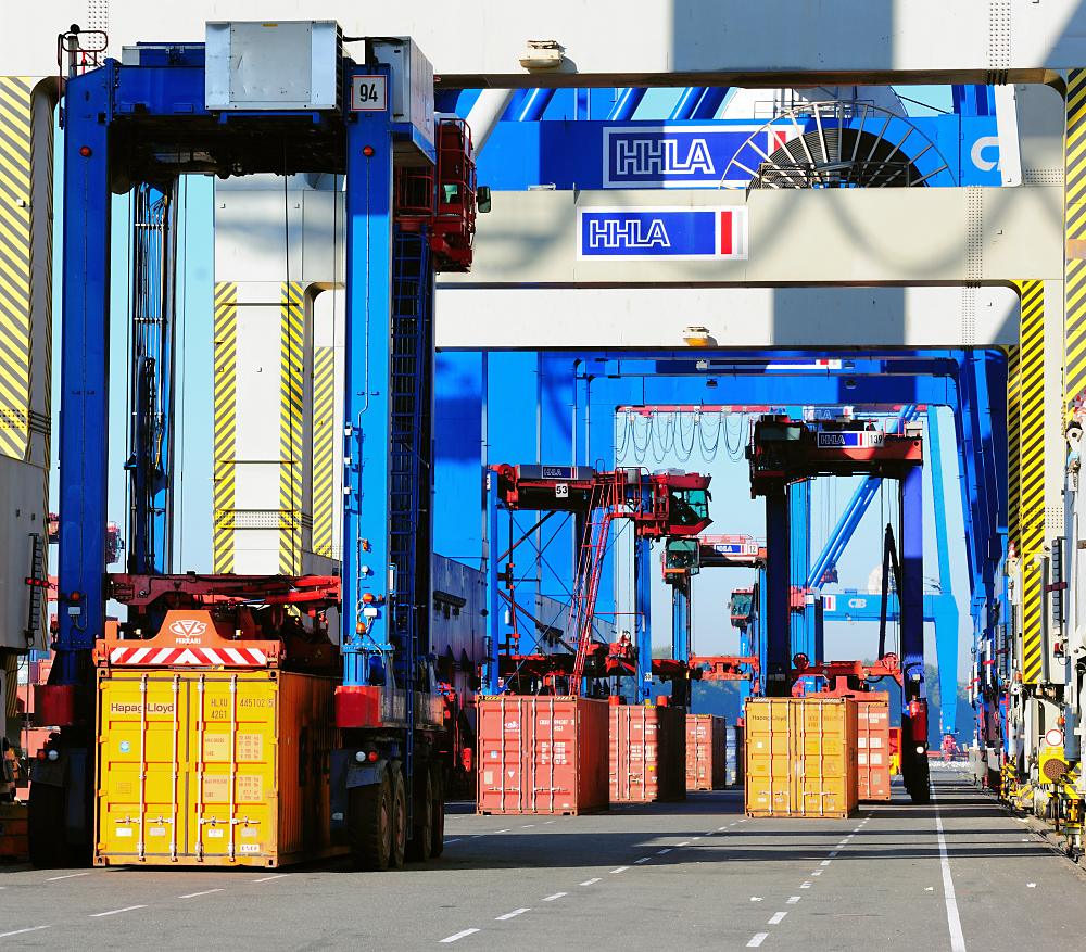 4092_0851 Containerumschlag HHLA Containerterminal Burchardkai - Hamburgbilder, Hafenfotos. | Container Terminal Burchardkai CTB